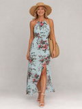 Jessme | Floral Halter Neck Midi Dress