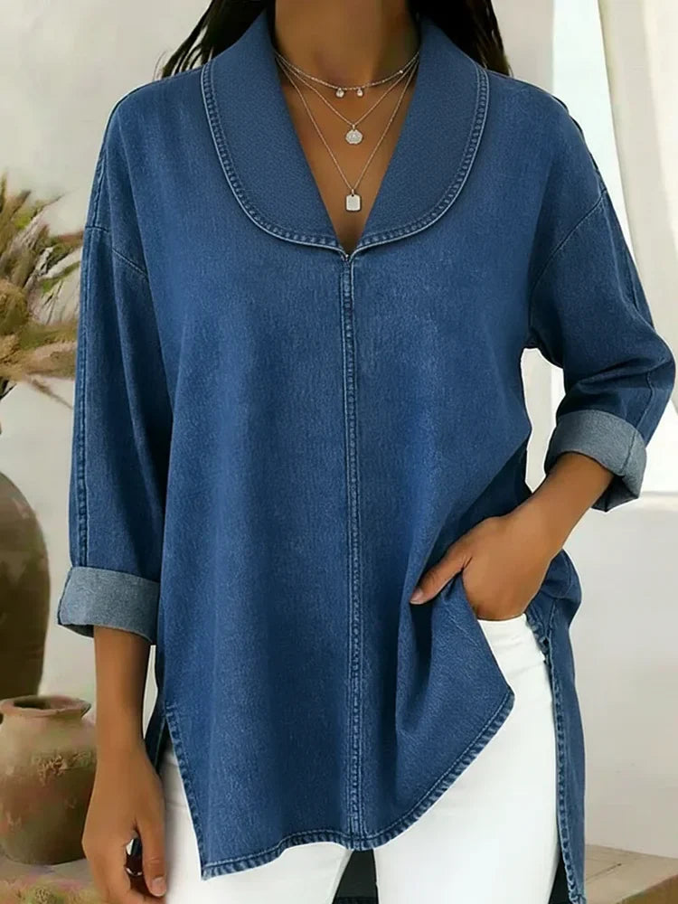 Una | Shawl Collar Top