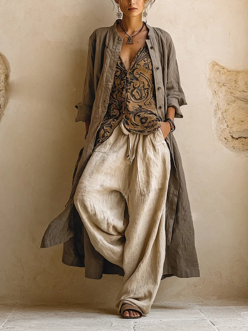 Natural 3-Piece Set™ - Cotton and Linen Blend
