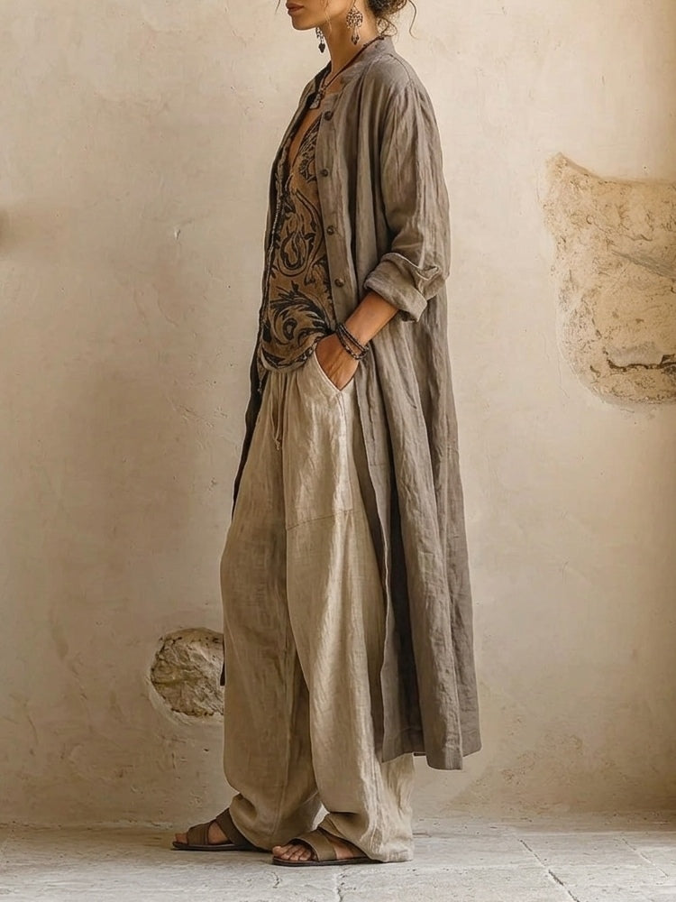Natural 3-Piece Set™ - Cotton and Linen Blend