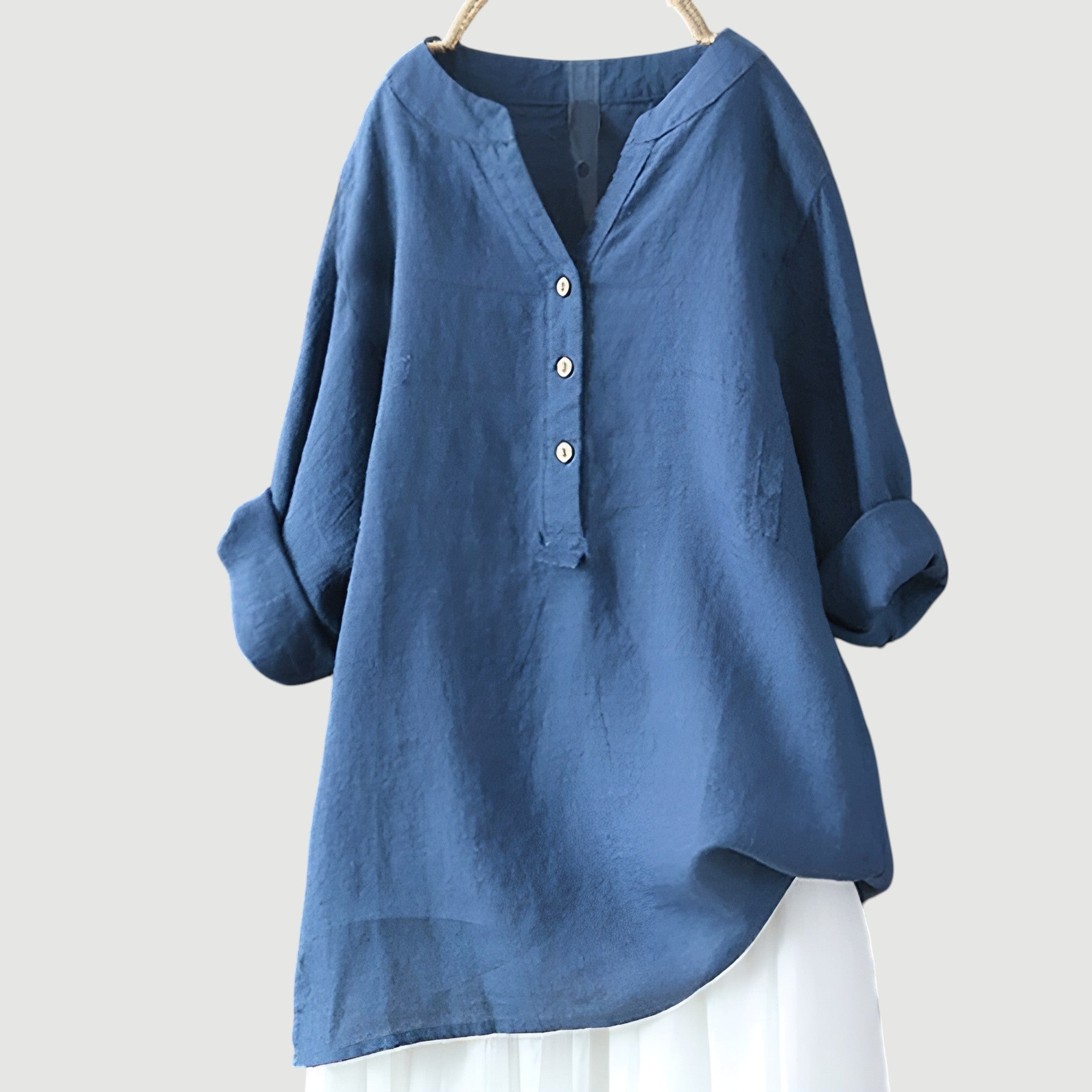 Lina | Lightweight and Comfortable Linen Blouse